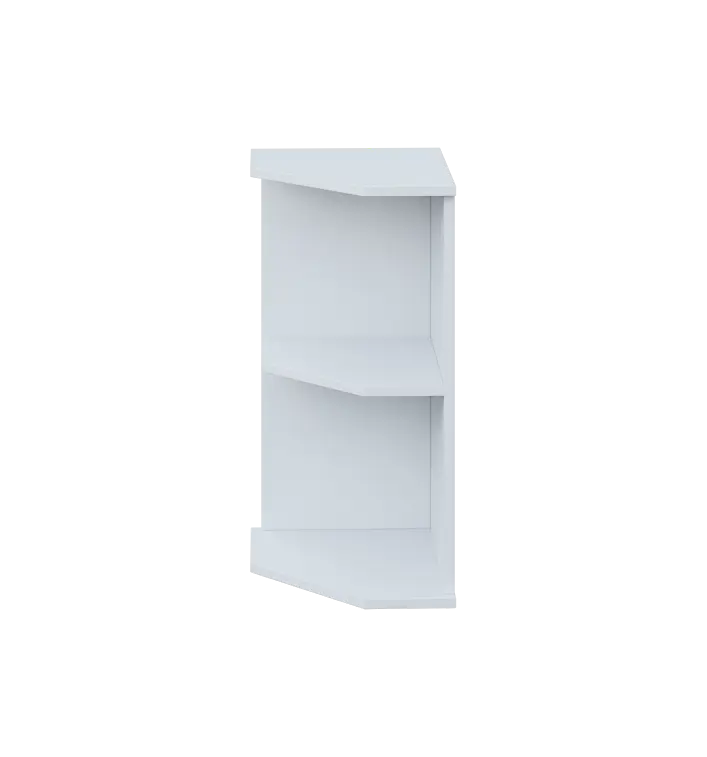 LZ 2 - 3 kancelářská skříň, rohová, levá, 750x360x450, bílá